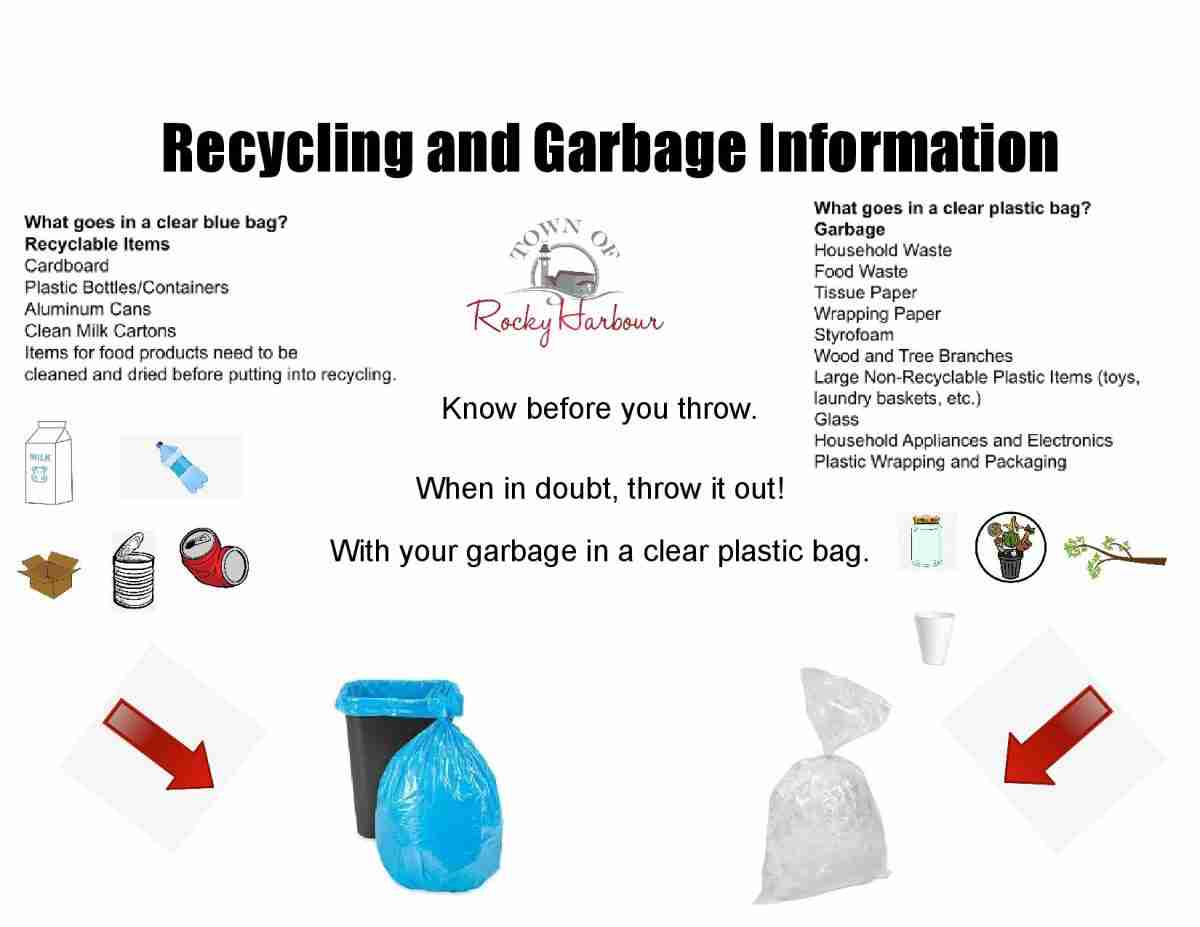 Wrapping Garbage Recycling and Garbage | Town of Rocky Harbour